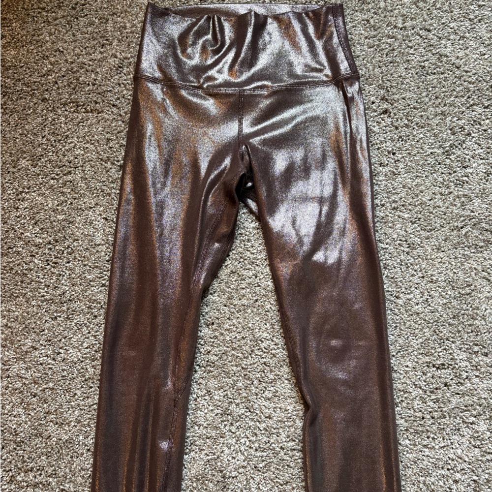 Shiny Brown Lululemon Leggings 6